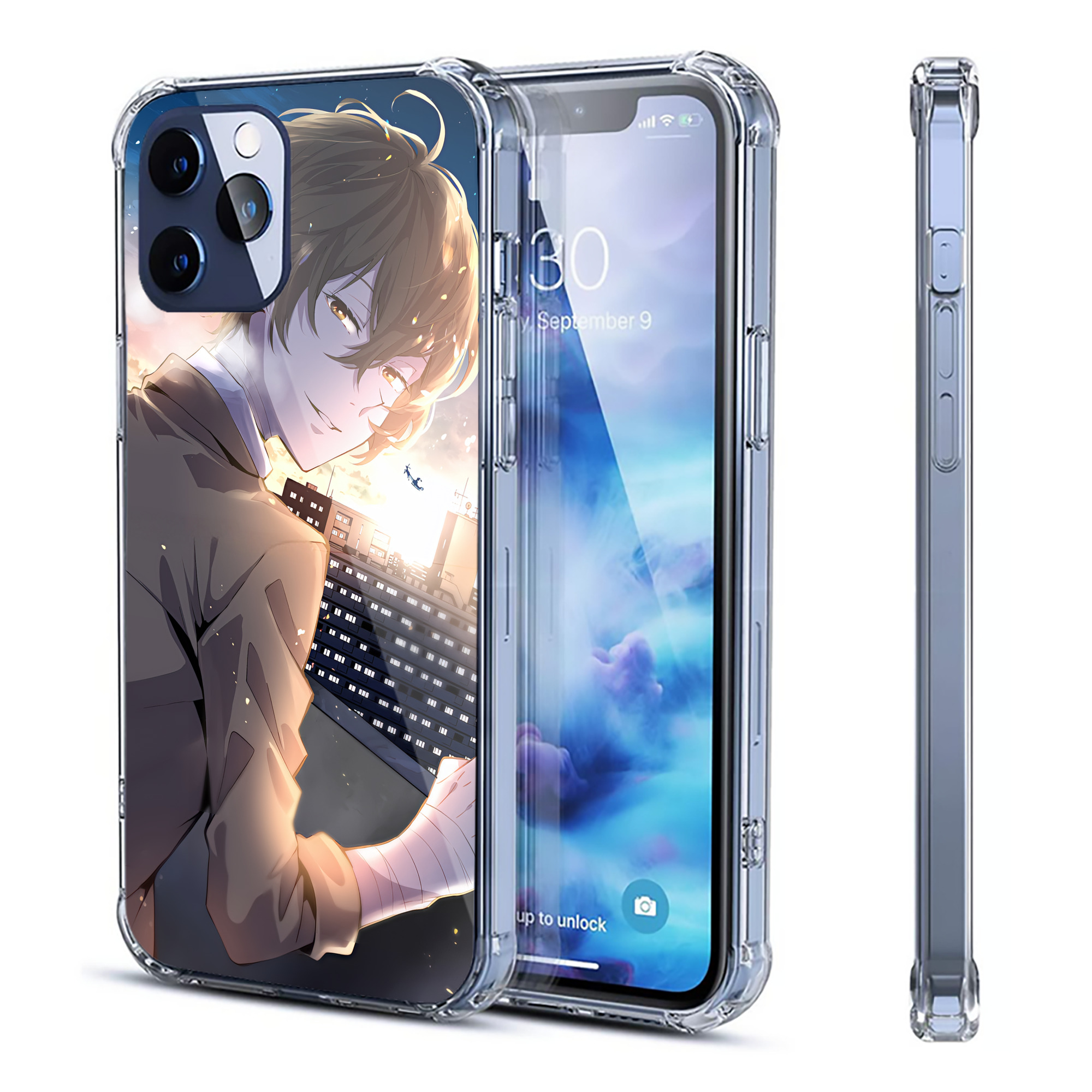 文豪ストレイドッグス Bungo Stray Dogs 【iPhone 12シリーズ対応】透明スマホケース（クリアソフトケース）